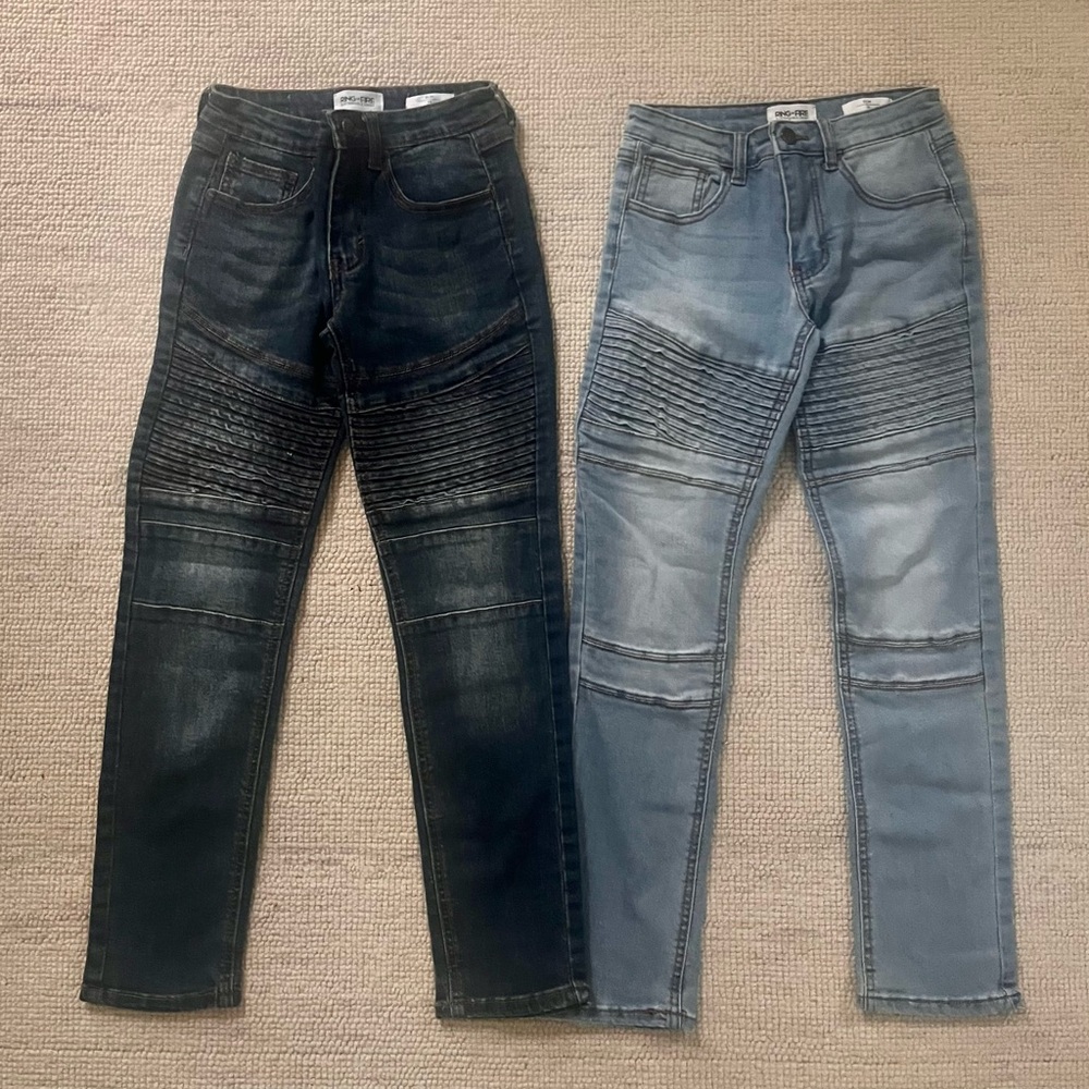 Two (2) Pairs of Boys Jeans Size 10
